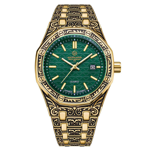 Spiral Crown Round Mechanical Men's Black