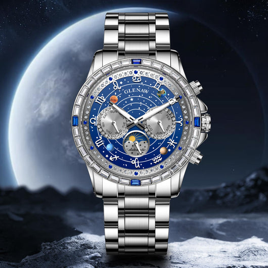 Automatic Zodiac Mechanical Watch with Luminous Dial