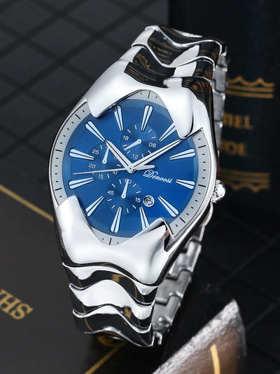 Quartz Watch with Wormhole Dial