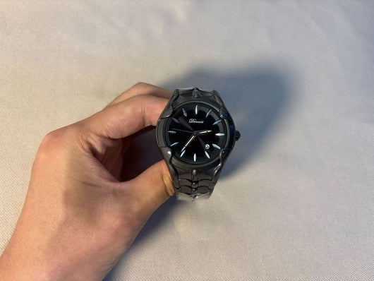 Quartz Watch with Wormhole Dial