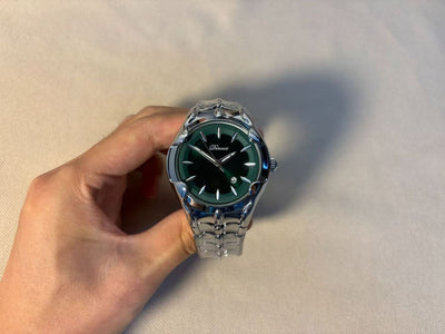Quartz Watch with Wormhole Dial