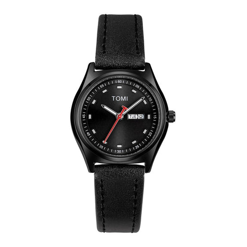 Double Calendar Leather-belt Watch