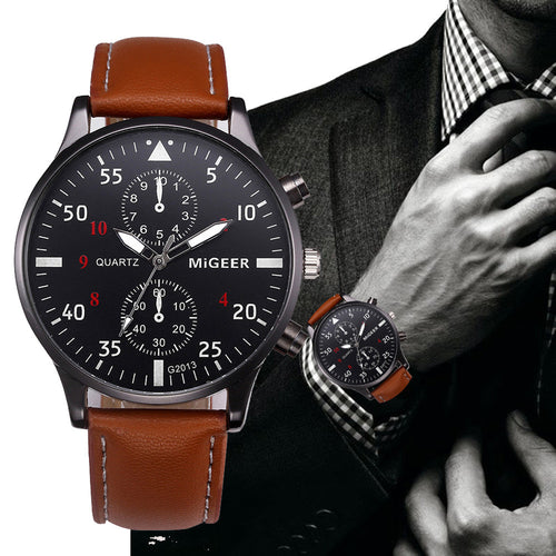 Retro Design  Relogio Masculino