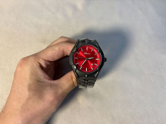 Quartz Watch with Wormhole Dial