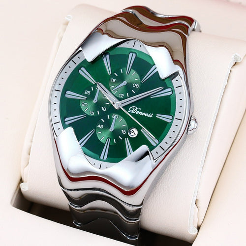 Quartz Watch with Wormhole Dial
