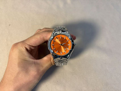 Quartz Watch with Wormhole Dial