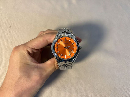Quartz Watch with Wormhole Dial