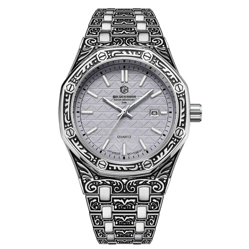 Spiral Crown Round Mechanical Men's Black
