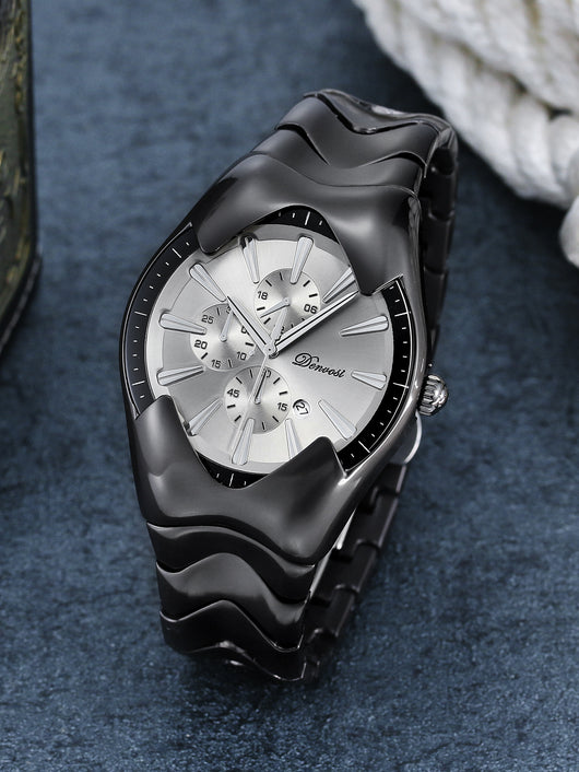 Quartz Watch with Wormhole Dial
